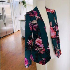 CARTONNIER 6 Floral Printed Open Blazer Jacket